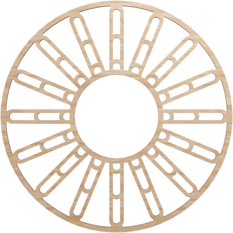 Médaillon de plafond 20 po x 7 1/4 po x P 3/8 po Hale, Aulne, H 20 po x l 20 po x P 0,38 po