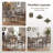 5PCS Dining Table Set with 4 Upholstered Chairs 1 Rectangular Table for Dining Room Gray