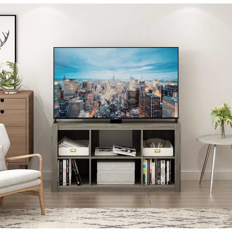 Meuble télé pour téléviseur de 50 po ou moins Lafferty, Gris chêne français