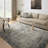 Machine Woven Polyester Area Rug in Gray-1888457561