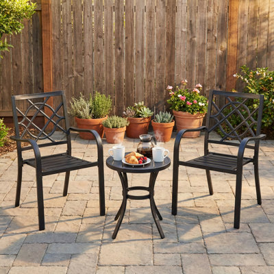  Ensemble de 2 chaises de patio