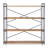 Kaeden  Ladder Bookcase with Wood Shelves & Iron Frame-77424115