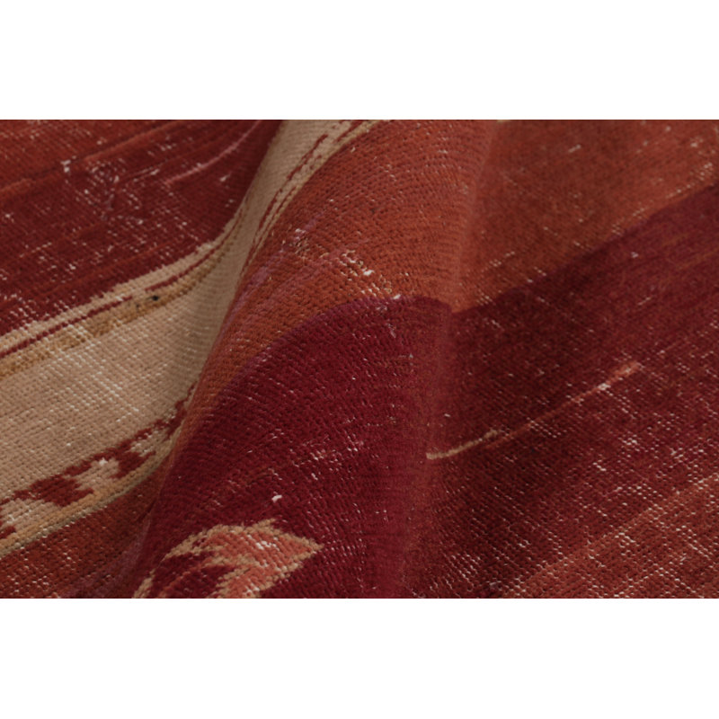 Vintage Zeki Müren Extra-Long Runner In Red With Colorful Stripes - Rug & Kilim