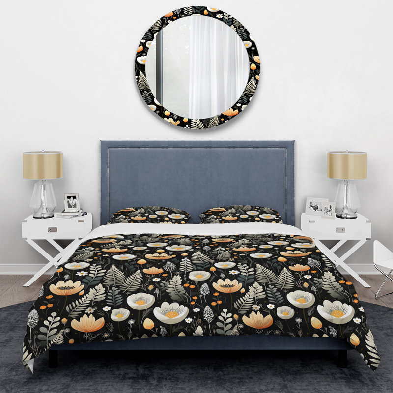 Ensemble de housse de couette rustique blanc, Housse de couette pour très grand lit et 2 très