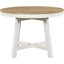 Ensemble de table de salle à manger 5 pièces avec table extensible ronde en bois et 4 chaises rembourrées pour de charmants espaces de salle à manger-1586392365