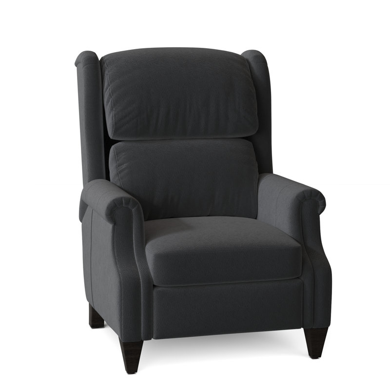 Walsh Recliner, Aline Fumo Genuine Leather, Manual, Cobblestone