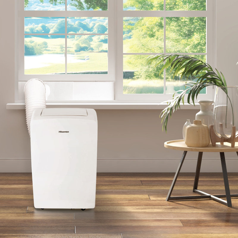 Hisense 8,000 BTU White Portable Air Conditioner with Wi-Fi and Remote