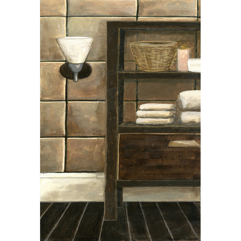 Modern Bath Panel I - Wrapped Canvas Print, 30cm H x 20cm W x 3.8cm D