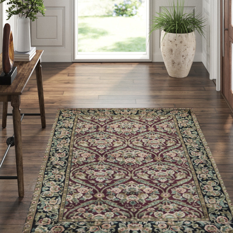 Hand-Knotted High-Quality Red Area Rug