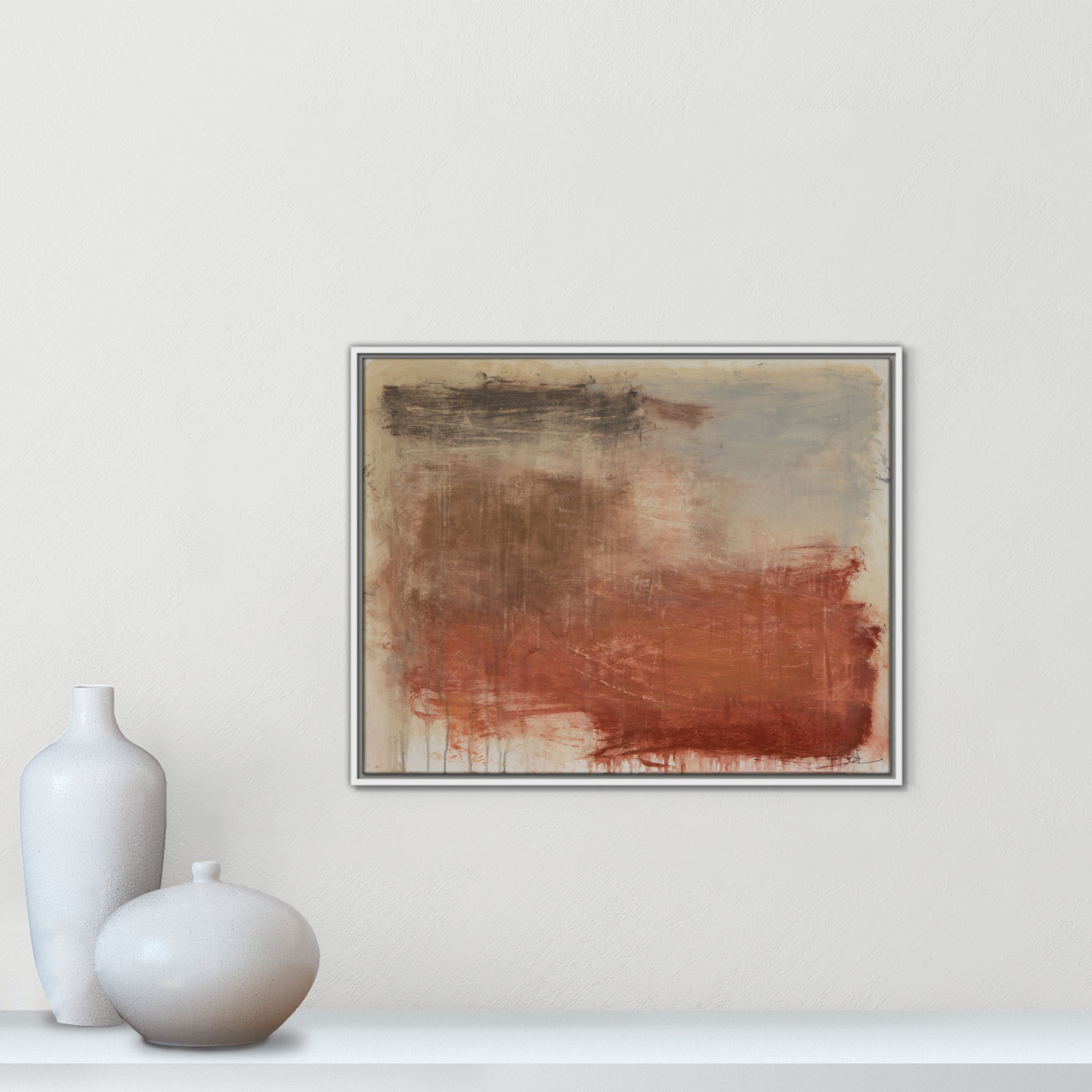 Colin "Autumn Over The Riviera" Print, 23.5" H x 29.5" W, White
