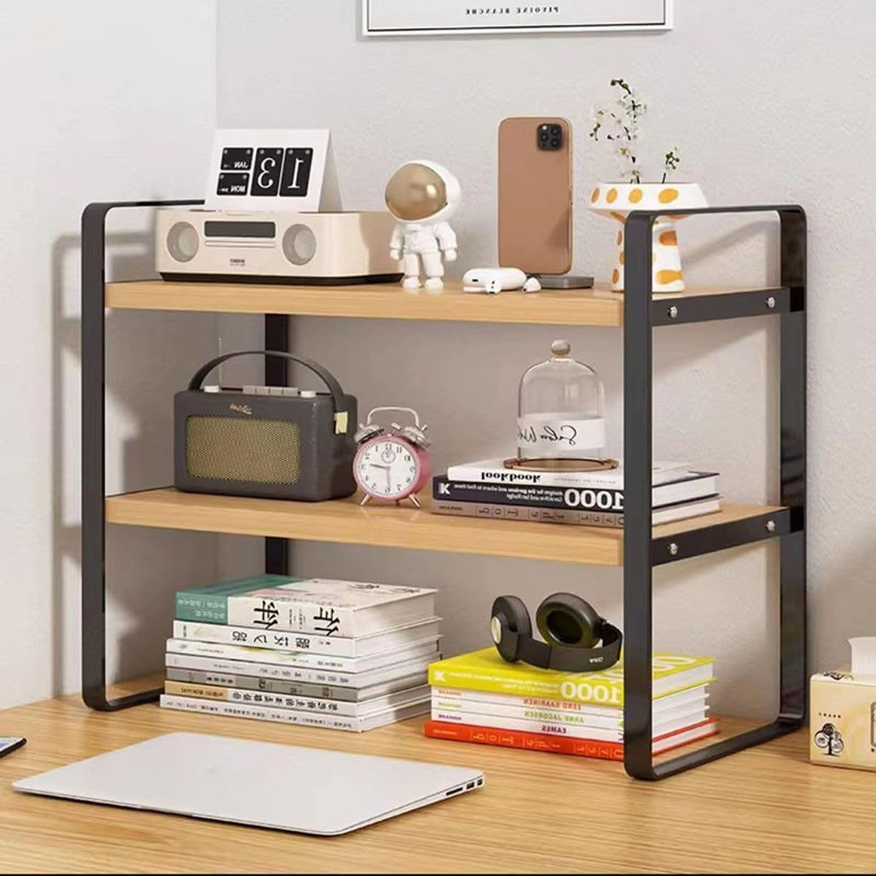 Étagère de bureau pour bureau, 2 niveaux