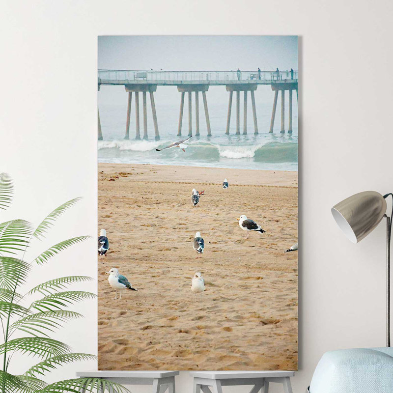 «Seagull Coast», reproduction de photo, H 30 po x l 18 po x P 1 po, Toile tendue