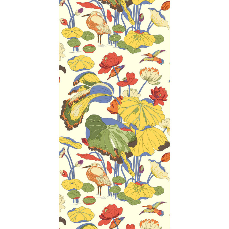 32.82' L x 20.49" W Wallpaper Roll, Jazz