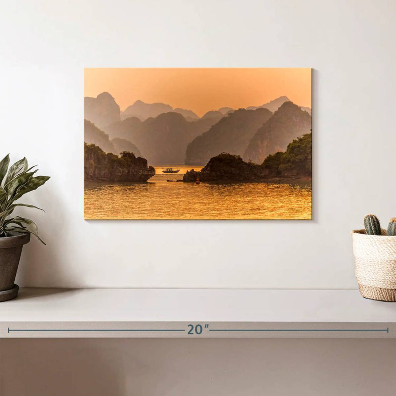 Nicci Halong Bay Sunset, 8" H x 12" W