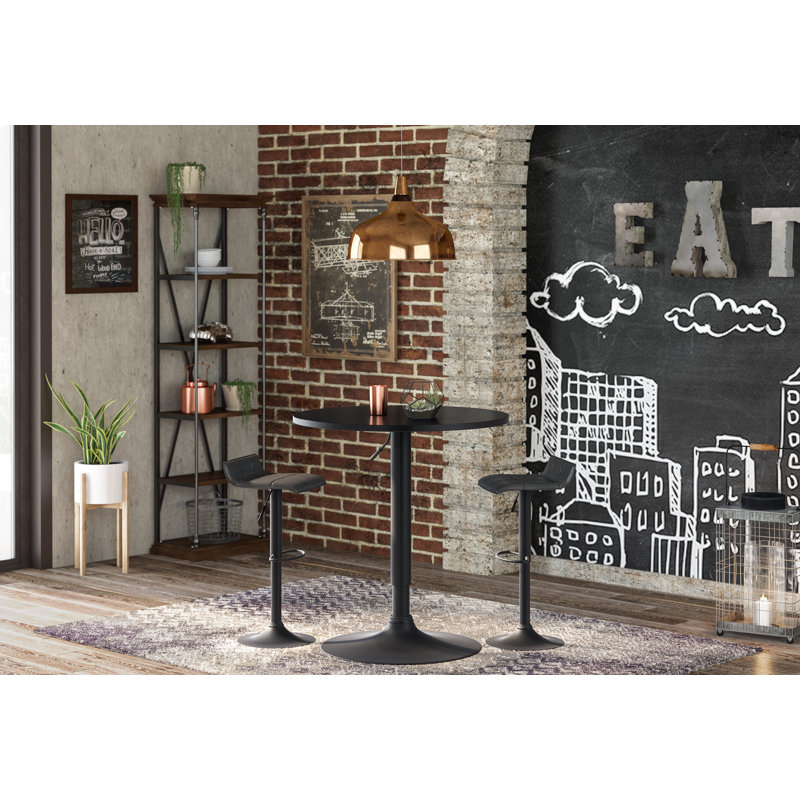 Liubomir Round Metal Base Dining Table