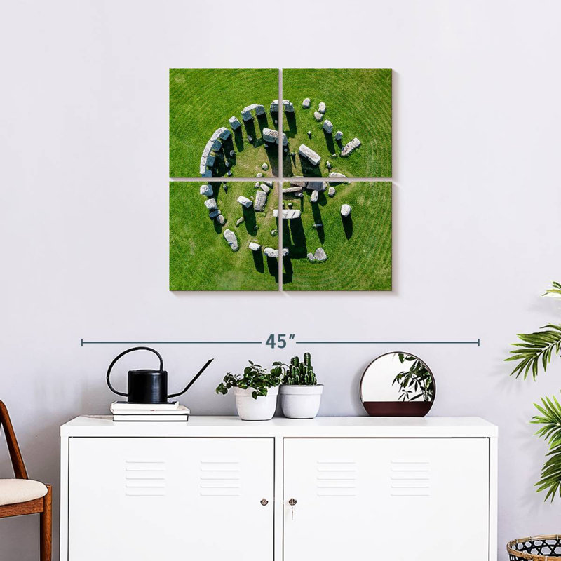 Nicci Stonehenge From Above, 26" H x 26" W