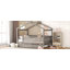 Lit en bois avec lit gigogne simple-508615557