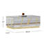 Table basse moderne en verre 39 po Dalee
