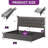 Mercer41 Velvet Upholstered Bed Frame With LED Headboard,3 Rolling Drawers And Power Outlets-1473337740-1464515101