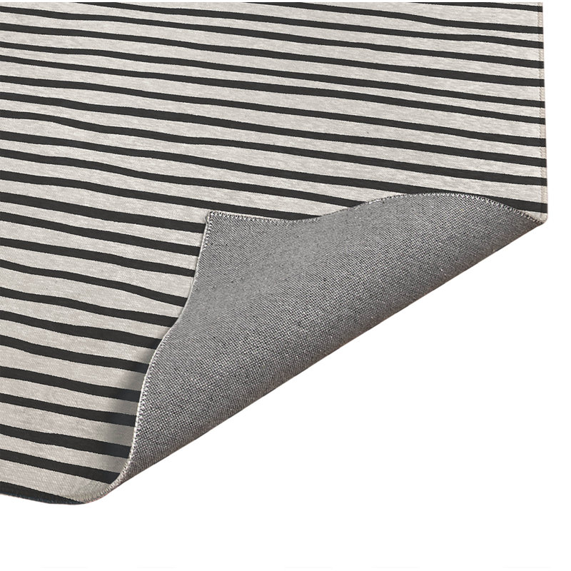 Tapis de cuisine Ribbon Play, Rectangulaire 3 pi x 5 pi, Ivoire/gris anthracite