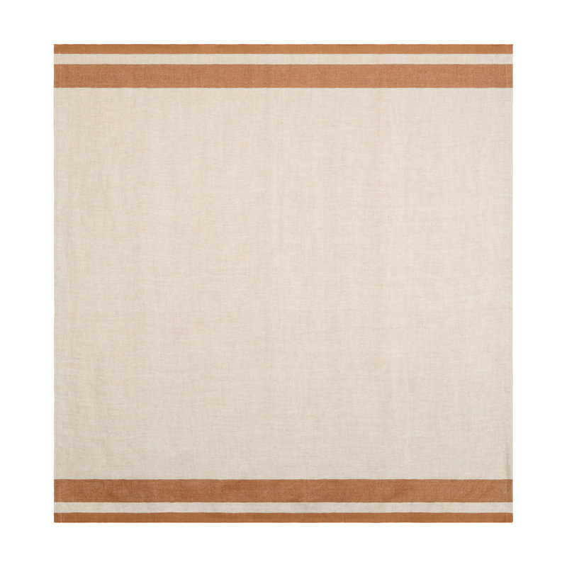 Nappe de Gordes, 70 x 70, Naturel, tabac