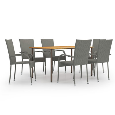 Lawenda Rectangular 6 - Person Dining Set