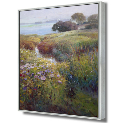 Where The Wild Meadow Meets The Sea Print