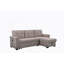 Canapé-lit modulaire réversible gris clair Ashlyn