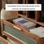 Bibliothèque en bois massif de style rétro