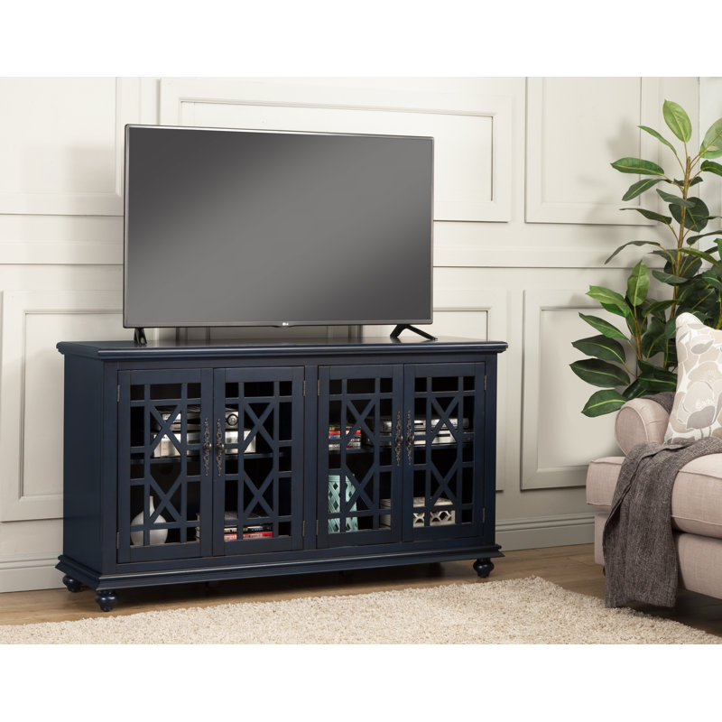 Console multimédia 63 po pour téléviseur de 65 po ou moins Ahmara, Bleu Catalina