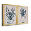 «Marine Plant Sketches III», ensemble de 2 reproductions d'art sur toile encadrées-1501427184-1501427185
