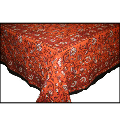Orduna Earth Dabu Block Printed Tablecloth