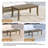 Solid Wood Teak Outdoor Coffee Table-114983545