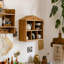 Tablette murale rustique en bois massif