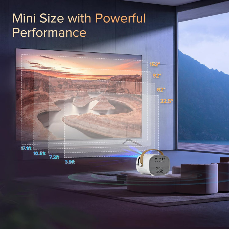 CG INTERNATIONAL TRADING Pico Projector Portable Projector with Remote Included