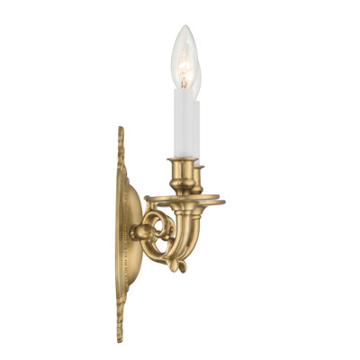 Akeley 9.5'' Aged Brass Sconce