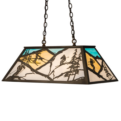 Luminaire suspendu géométrique 6 lumières Old Forge