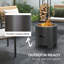 Round Metal Wood Burning Smokeless Fire Pit