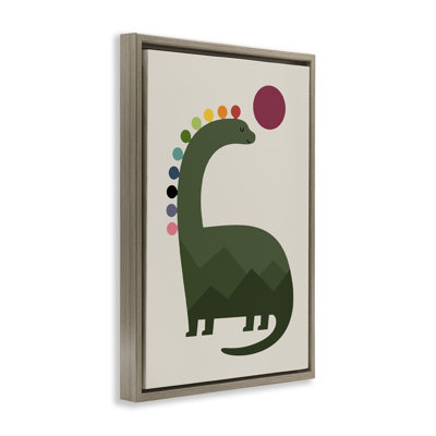 «Minimal Rainbow Dinosaur», art mural par Andy Westface