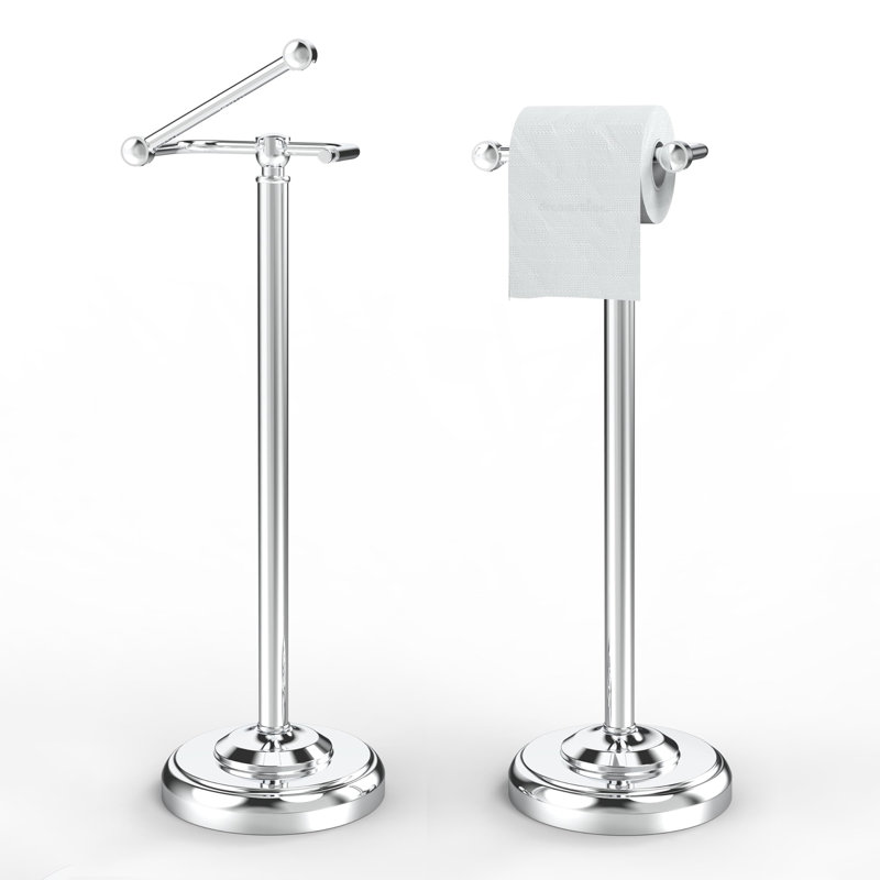 Free Standing Toilet Paper Holder, Chrome