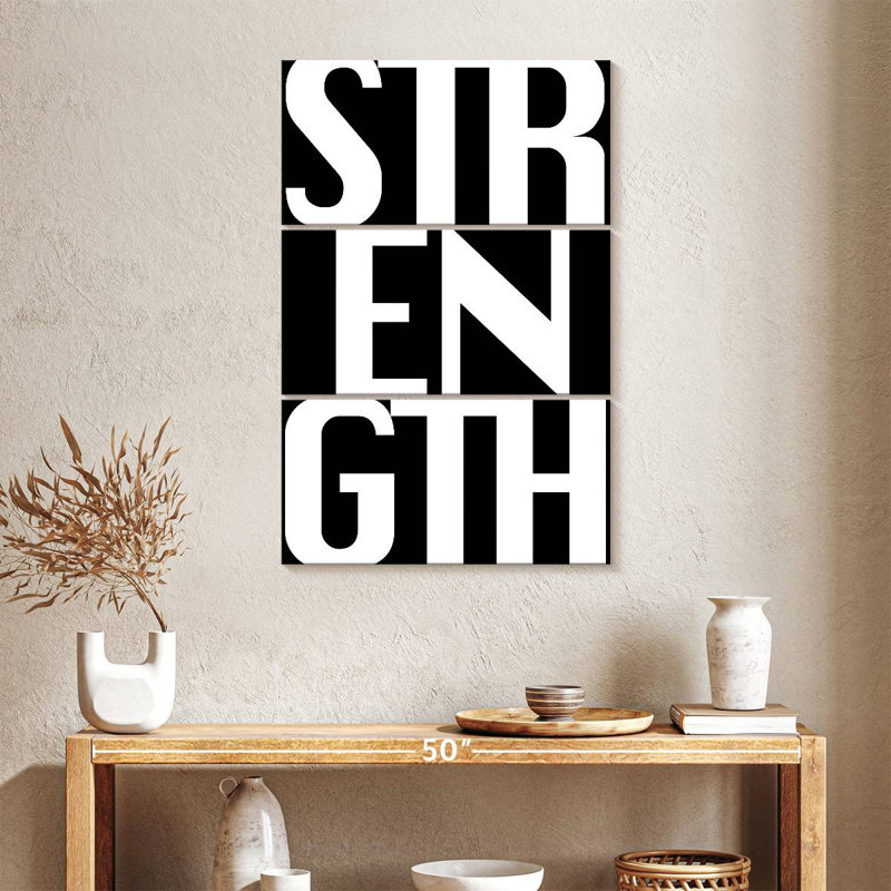 Sireci Strength Typography, 38" H x 24" W