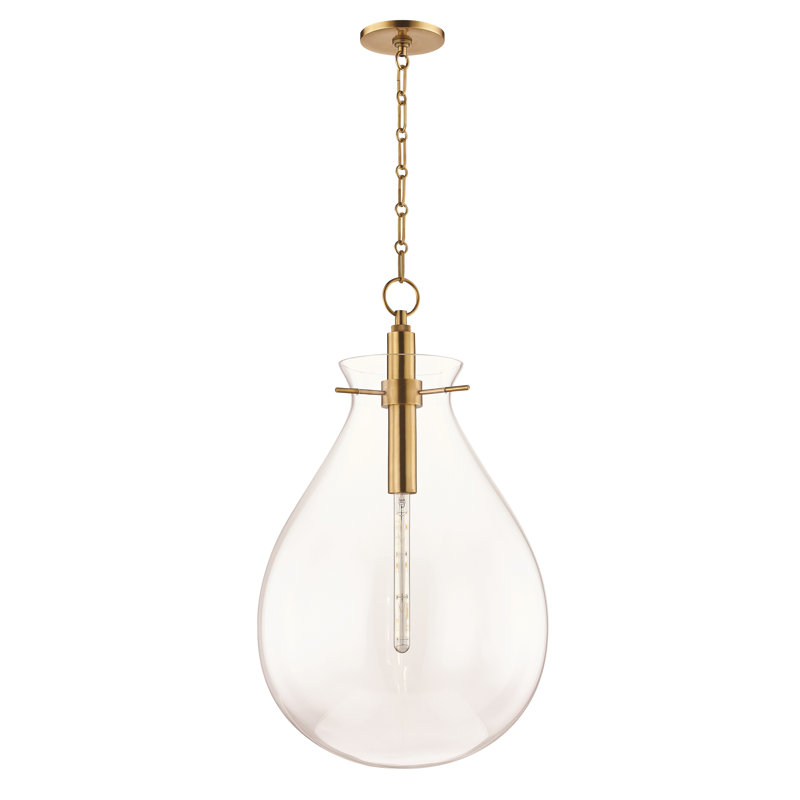 Ivy Pendant by Becki Owens, Aged Brass, 30.5" H x 18" W x 18" D