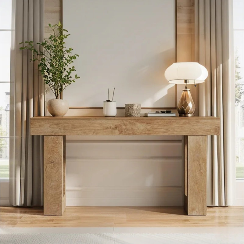 Brittanni 63'' Console Table, Light Brown
