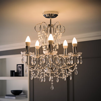 Babcock 5 - Light Candle Style Chandelier