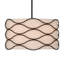 Luminaire suspendu tambour moderne à 4 lumières avec enveloppe ondulée en métal-785203630