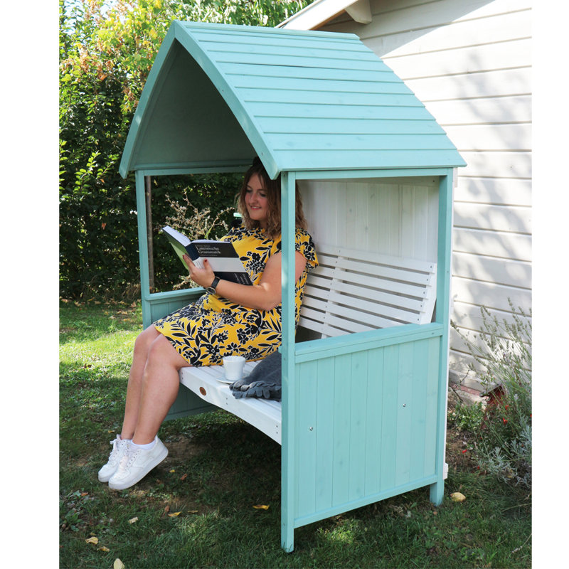 Solid And Manufactured Wood Outdoor Bench