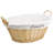 Wicker Laundry Basket with Handles-1390956170
