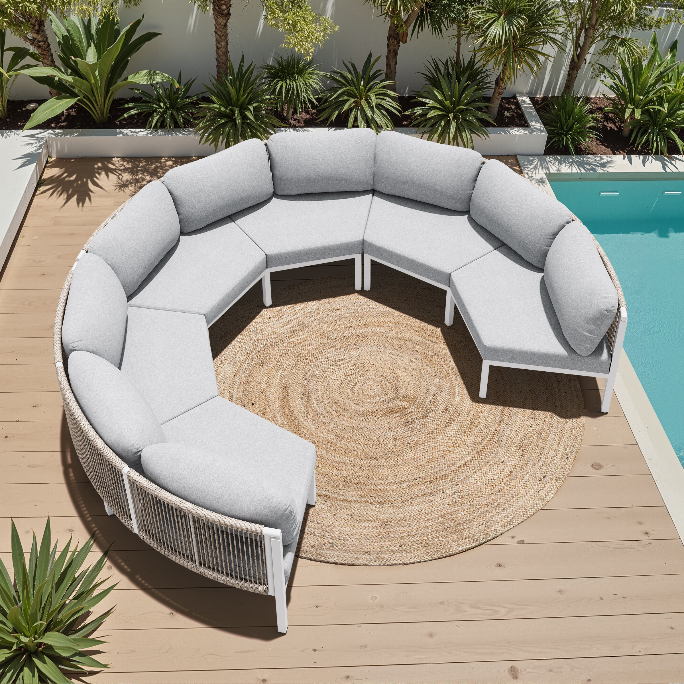 Half Moon Patio Furniturenull