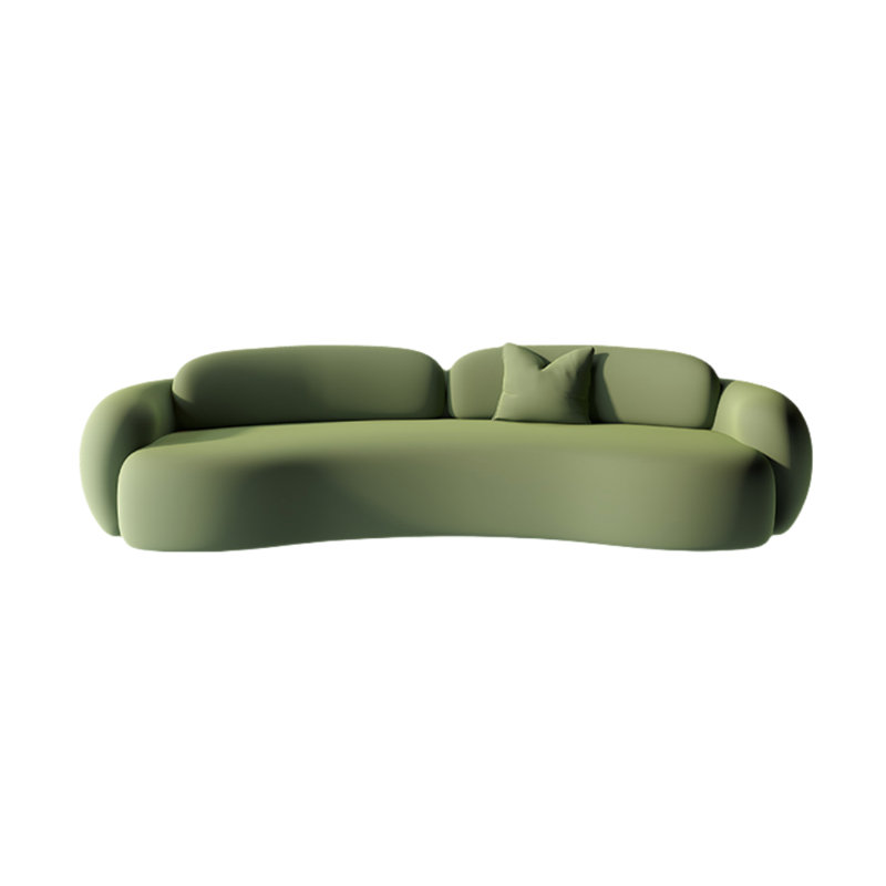 Canapé simple et créatif, H 27,5 po x l 82,6 po x P 35,4 po, 2, Olive