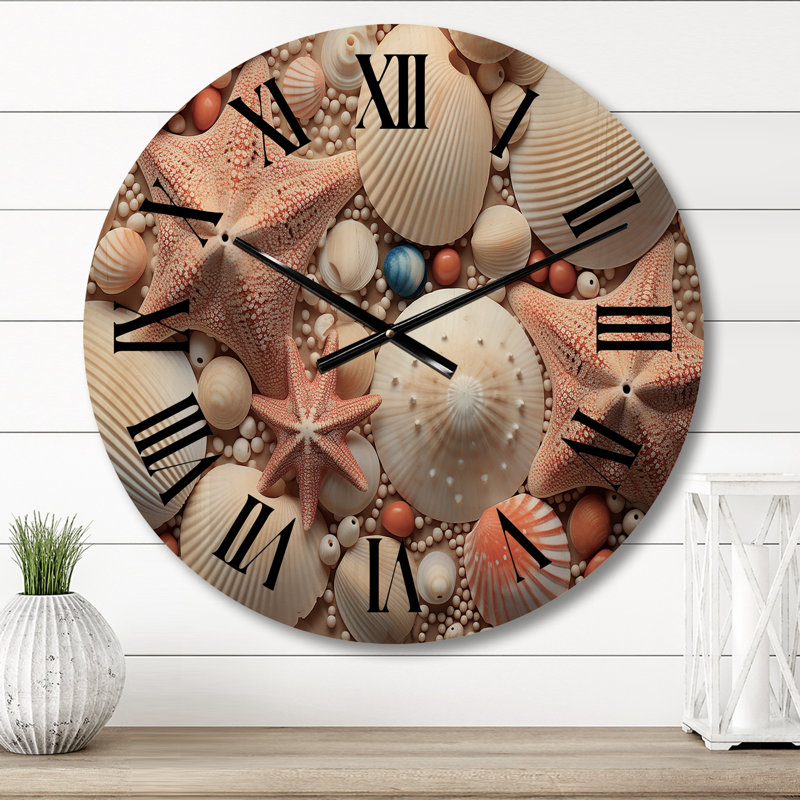 Horloge murale en bois massif Renn, Moyenne